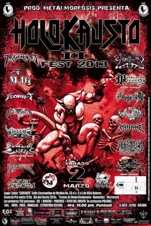 Holokausto II Extreme Metal Fest, El Alto, Bolivia, 2 March 2013