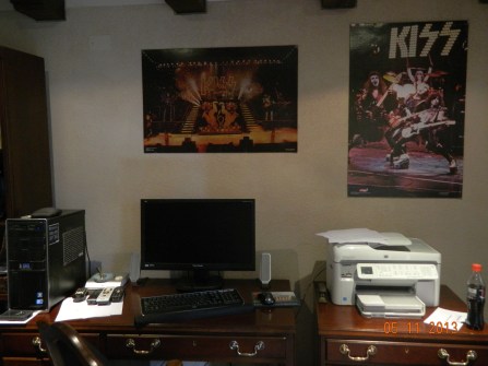 Victim's writing desk, May 2013