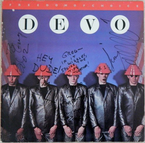 Autographed Devo